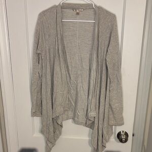 Banana Republic Heather Gray Open Cardigan